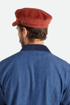 Brixton Fiddler Cap Elbsegler Burnt Henna Rost Rot Braun Waffel Cord -Derbi Kleidung Geschaft 13914 3 1280x1280