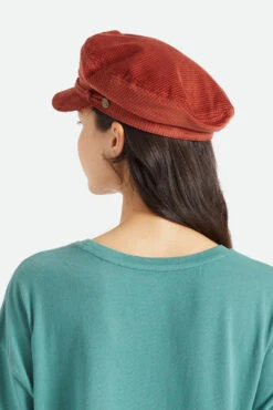 Brixton Fiddler Cap Elbsegler Burnt Henna Rost Rot Braun Waffel Cord -Derbi Kleidung Geschaft 13914 6 1280x1280