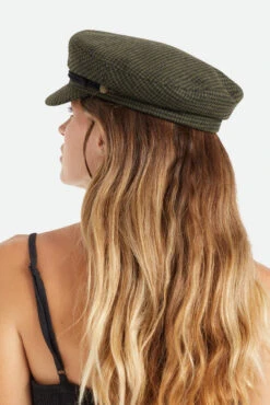 Brixton Fiddler Cap Elbsegler Moss Black Kariert Schwarz Grün Vichy -Derbi Kleidung Geschaft 13918 7 1280x1280