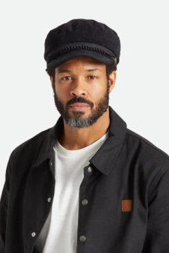 Brixton Fiddler Reserve Cap Elbsegler Black Schwarz Prinz-Heinrich-Mütze -Derbi Kleidung Geschaft 13919 2 1280x1280