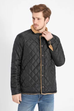 Derbe Wendejacke Teddyholm Herren Caramel Black Steppjacke Teddyfell Schwarz Beige -Derbi Kleidung Geschaft 13963 7 1280x1280