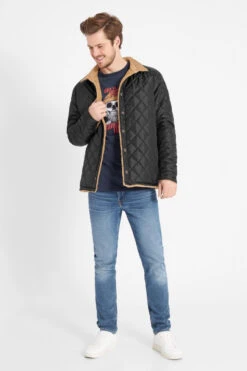 Derbe Wendejacke Teddyholm Herren Caramel Black Steppjacke Teddyfell Schwarz Beige -Derbi Kleidung Geschaft 13963 9 1280x1280