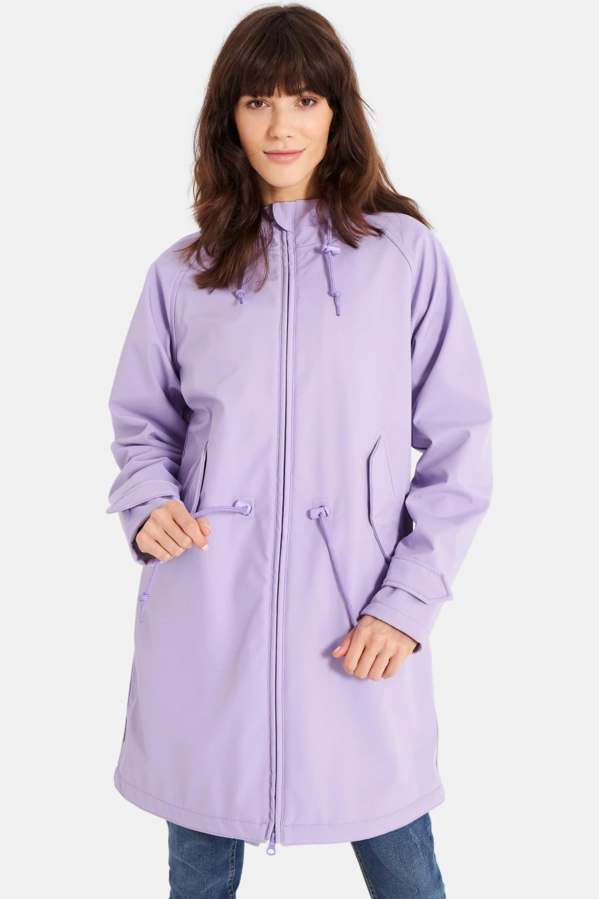 Derbe Island Friese Damen Softshell Mantel Purple Rose Off White Flieder 4 Derbe Island Friese Damen Softshell Mantel Purple Rose Off White Flieder – Bild 2