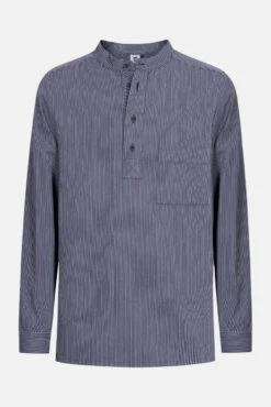 Hanseheld Fischerhemd Blau Schmal Gestreift