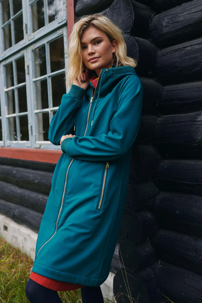 Danefae Danejane Damen Softshell Jacke Dark Duck Petrol Gold Blau Grün 8 Danefae Danejane Damen Softshell Jacke Dark Duck Petrol Gold Blau Grün – Bild 6