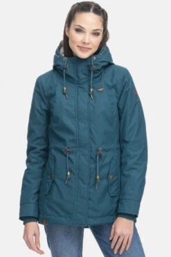 Ragwear Monadis Damen Jacke Kurz Parka Dark Green Petrol -Derbi Kleidung Geschaft 13978 3 1280x1280