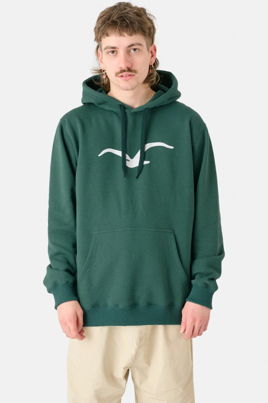 Cleptomanicx Herren Kapuzenpullover Möwe Evergreen Grün Hoody 4 Cleptomanicx Herren Kapuzenpullover Möwe Evergreen Grün Hoody – Bild 2