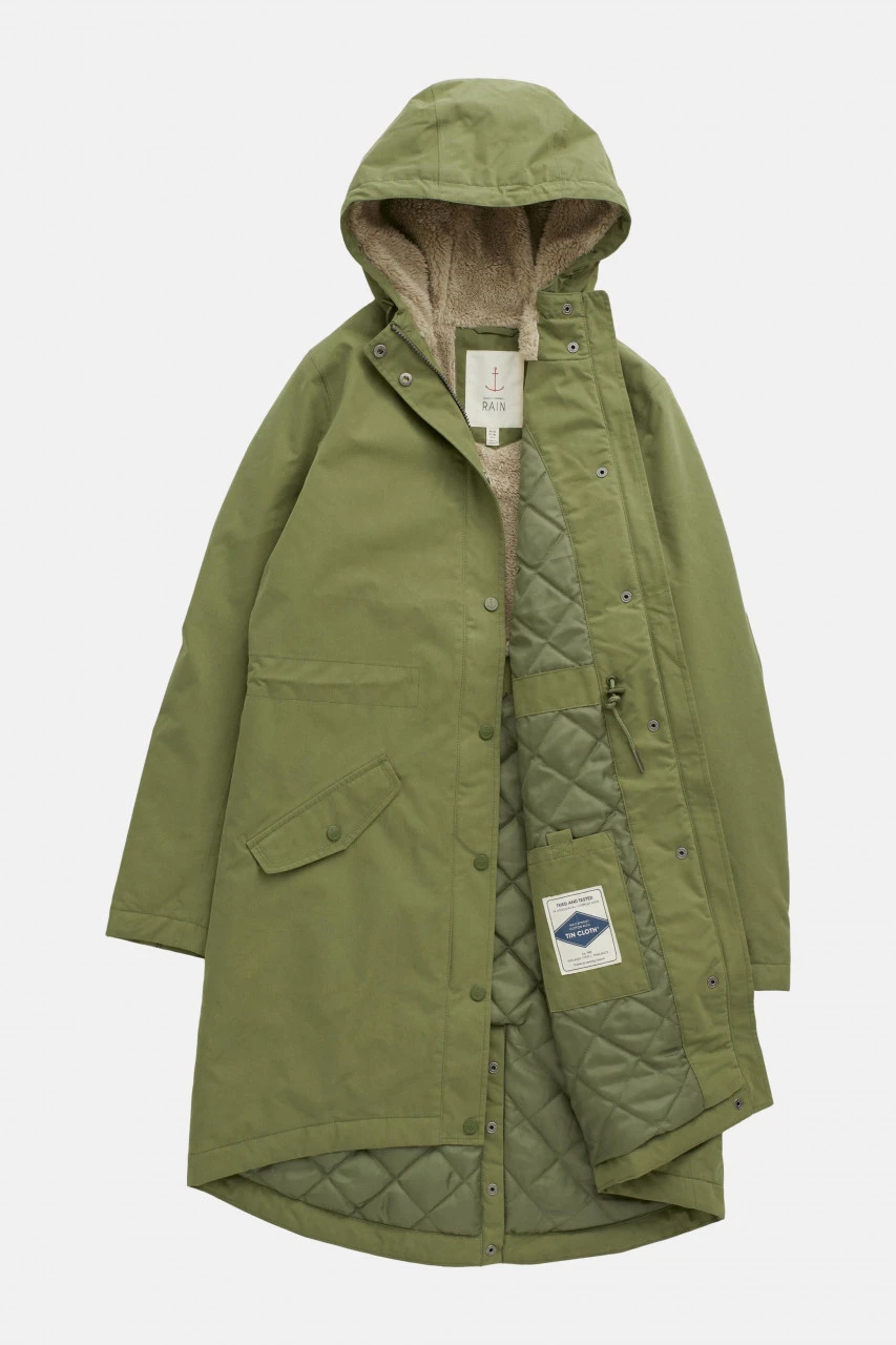 Seasalt Cornwall Plant Hunter 2 Regenjacke Oliv Grün Dark Turf Parka Wintermantel 7 Seasalt Cornwall Plant Hunter 2 Regenjacke Oliv Grün Dark Turf Parka Wintermantel – Bild 5