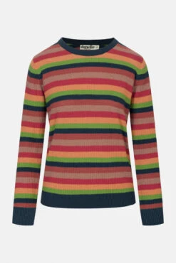 Danefae Danepearly Hole Knit Damen Pullover Tonic Stripe Bunte Streifen