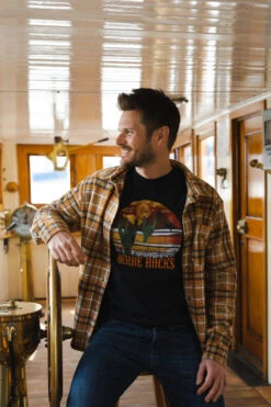 Derbe Tedholm Check Herren Langarmhemd Overshirt Braun Orange Kariert -Derbi Kleidung Geschaft 14030 7 1280x1280