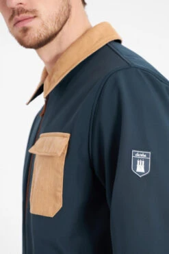 Derbe Kartby Herren Softshelljacke Navy Doe Dunkelblau Ocker -Derbi Kleidung Geschaft 14035 5 1280x1280