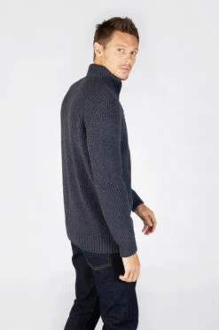 IrelandsEye Troyer Reefer Blau Grau Herren Pullover Navy Marl -Derbi Kleidung Geschaft 14066 1 1280x1280