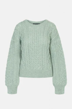IrelandsEye Aran Honeysuckle Hell Grün Kurzer Damen Pullover Sage Marl -Derbi Kleidung Geschaft 14074 6G7l2cqzW7OICV 1280x1280