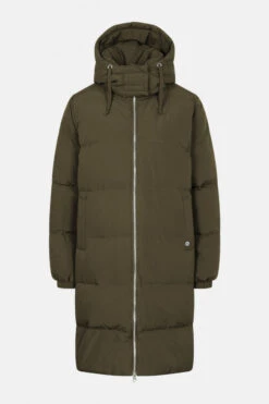 Danefae Daneget Down Damen Wintermantel Warm Khaki Dunkelbraun