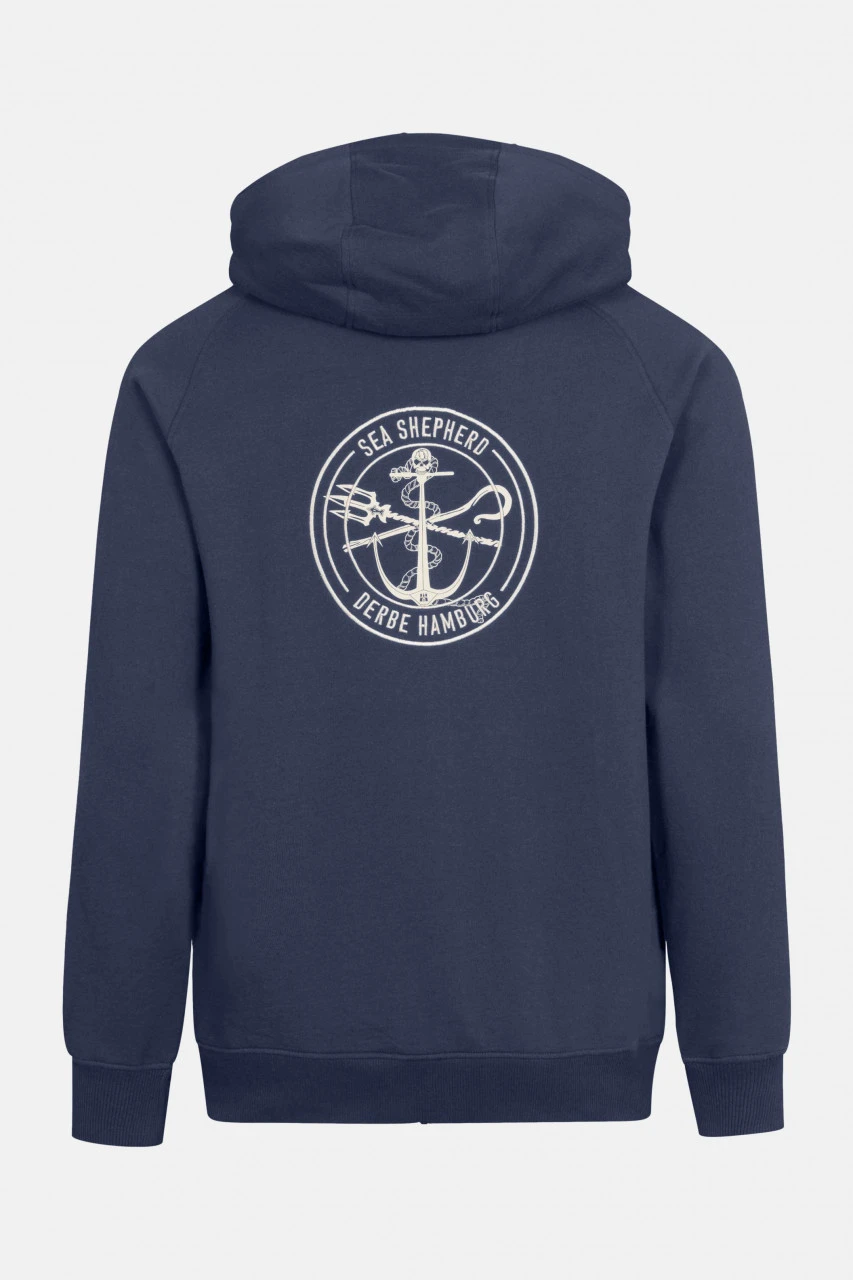 Derbe Seehecht Sea Shepherd Gots Organic Herren Sweatjacke Navy Dunkelblau 4 Derbe Seehecht Sea Shepherd Gots Organic Herren Sweatjacke Navy Dunkelblau – Bild 2