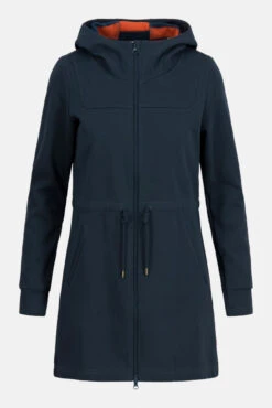 Blutsgeschwister Cosyshell Hooded Damen Fleece Jacke Dunkelblau Night Dream Übergangsjacke