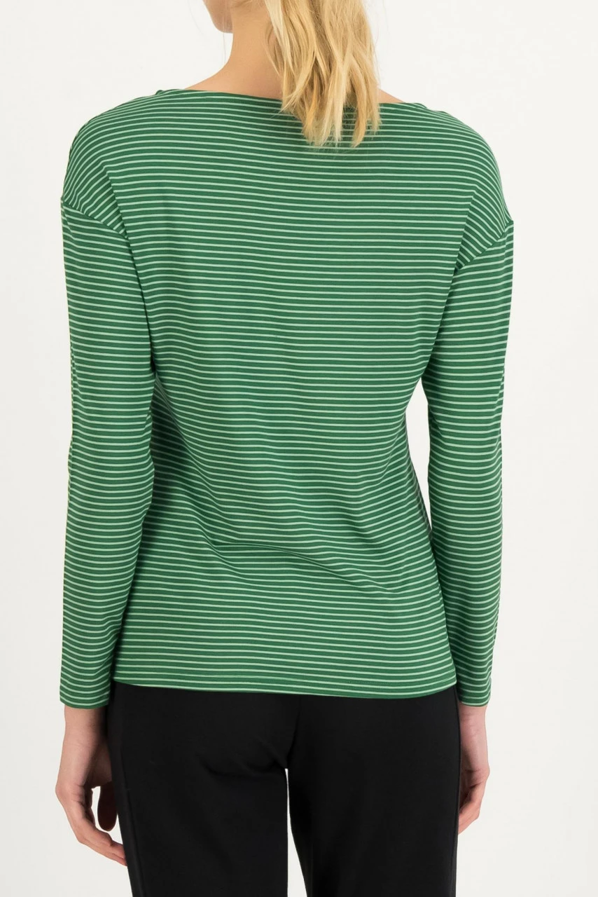 Blutsgeschwister Sweet Sailorette Damen Streifenshirt Grün Langarm Summer Woods Nachhaltig 5 Blutsgeschwister Sweet Sailorette Damen Streifenshirt Grün Langarm Summer Woods Nachhaltig – Bild 3