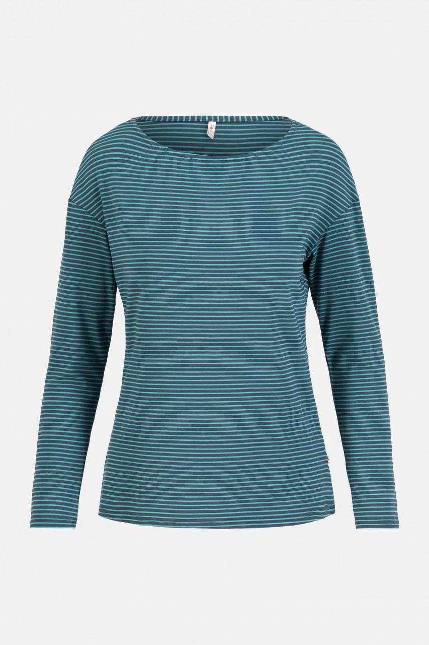 Blutsgeschwister Sweet Sailorette Damen Streifenshirt Türkis Blau Langarm Sea Adventures Nachhaltig 3 Blutsgeschwister Sweet Sailorette Damen Streifenshirt Türkis Blau Langarm Sea Adventures Nachhaltig