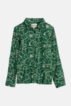 Seasalt Cornwall Larissa Shirt Field View Damen Bluse Grün Evergreen -Derbi Kleidung Geschaft 14195 4 1280x1280
