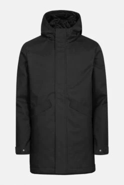 RVLT Revolution Herren City Parka Winterjacke Schwarz Black