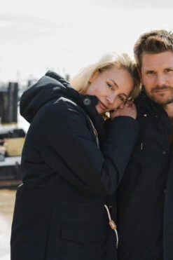 Derbe Friese Festholm Damen Winterjacke Navy Dunkelblau Check -Derbi Kleidung Geschaft 14200 7 1280x1280