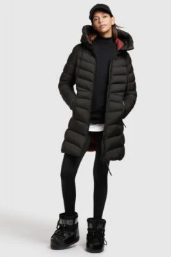 Khujo Tuhani 2 Damen Wintermantel Schwarz Matt Black Steppjacke Puffer -Derbi Kleidung Geschaft 14217 2 1280x1280