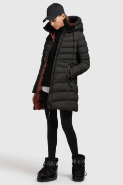 Khujo Tuhani 2 Damen Wintermantel Schwarz Matt Black Steppjacke Puffer -Derbi Kleidung Geschaft 14217 3 1280x1280