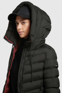 Khujo Tuhani 2 Damen Wintermantel Schwarz Matt Black Steppjacke Puffer -Derbi Kleidung Geschaft 14217 5 1280x1280