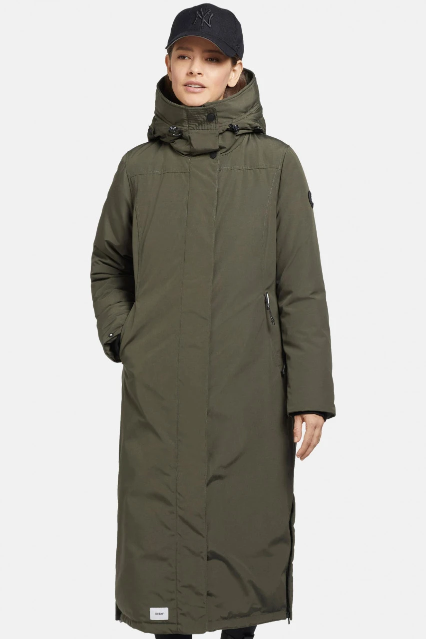 Khujo Abella Damen Wintermantel Oliv Khaki Juniper Green City Parka 3 Khujo Abella Damen Wintermantel Oliv Khaki Juniper Green City Parka