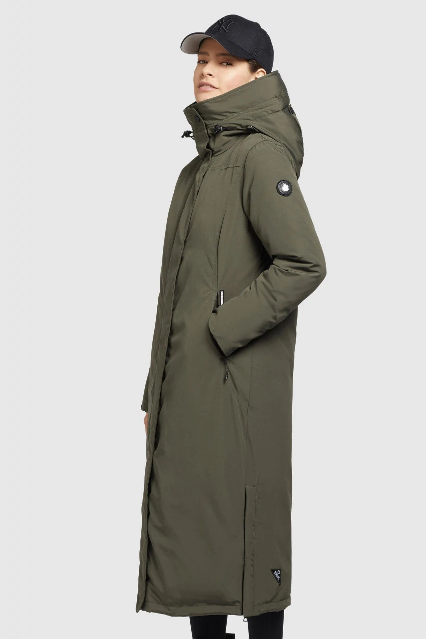 Khujo Abella Damen Wintermantel Oliv Khaki Juniper Green City Parka 7 Khujo Abella Damen Wintermantel Oliv Khaki Juniper Green City Parka – Bild 5