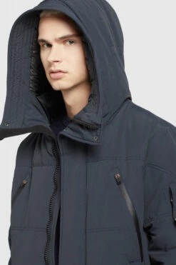 Khujo Cloyd Herren Winterjacke Grau Blau Obrage Blue Parka Steppmantel -Derbi Kleidung Geschaft 14227 6 1280x1280