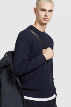 Khujo Cloyd Herren Winterjacke Grau Blau Obrage Blue Parka Steppmantel -Derbi Kleidung Geschaft 14227 7 1280x1280