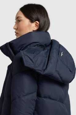 Khujo Torino Damen Wintermantel Blau Grau Shadow Navy -Derbi Kleidung Geschaft 14234 7 1280x1280