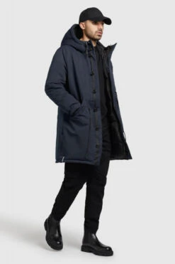 Khujo Terra Herren Winterjacke Navy Dunkelblau Parka Mantel -Derbi Kleidung Geschaft 14236 2 1280x1280
