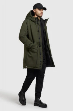 Khujo Terra Herren Winterjacke Oliv Deep Green Khaki Parka Wende Mantel -Derbi Kleidung Geschaft 14237 2 1280x1280