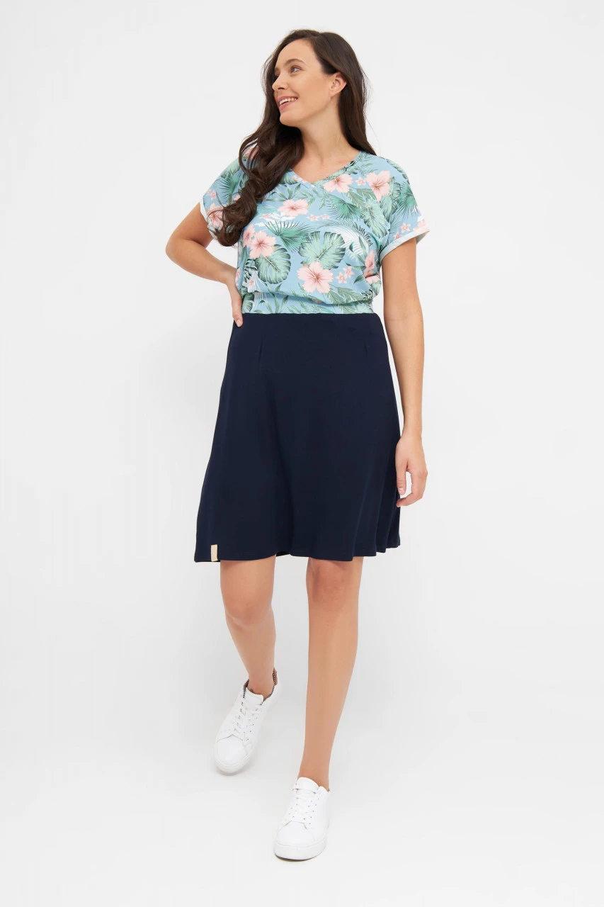 Derbe Hawa Uni Damen Rock Dunkelblau Navy Nachhaltig 5 Derbe Hawa Uni Damen Rock Dunkelblau Navy Nachhaltig – Bild 3