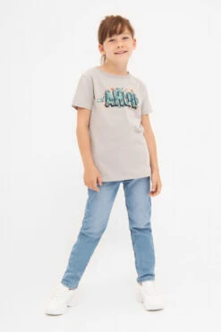 Derbe Hawahoi Kinder T-Shirt Ahoi Blumen Paloma Grau Nachhaltig -Derbi Kleidung Geschaft 14248 3 1280x1280