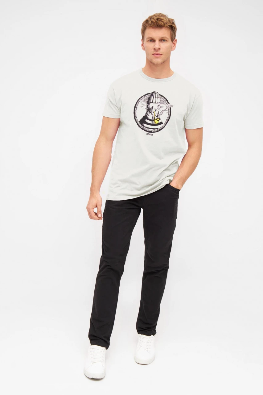 Derbe Matrosenmöwe Herren T-Shirt Weiß 7 Derbe Matrosenmöwe Herren T-Shirt Weiß – Bild 5