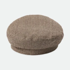 Brixton Fiddler Cap Elbsegler Fischgrat Beige Braun Dark Earth Sand -Derbi Kleidung Geschaft 14290 2 1280x1280