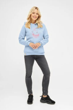 Derbe Matrosenrobbe Hoodie Damen Kapuzenpullover Hellblau -Derbi Kleidung Geschaft 14291 4 1280x1280