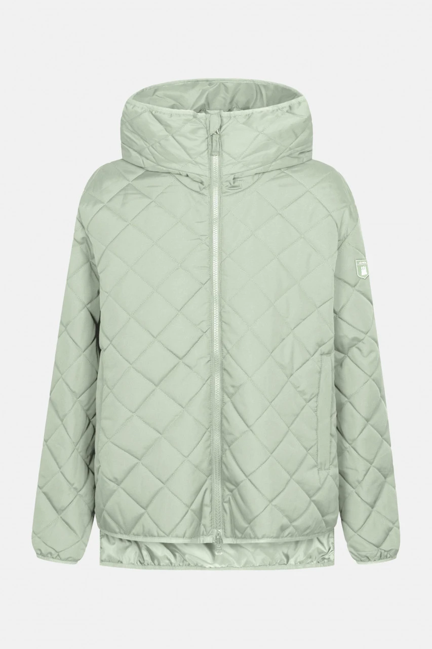 Derbe Quiltby Short Damen Jacke Hell Grün Laurel Green Nachhaltig 3 Derbe Quiltby Short Damen Jacke Hell Grün Laurel Green Nachhaltig