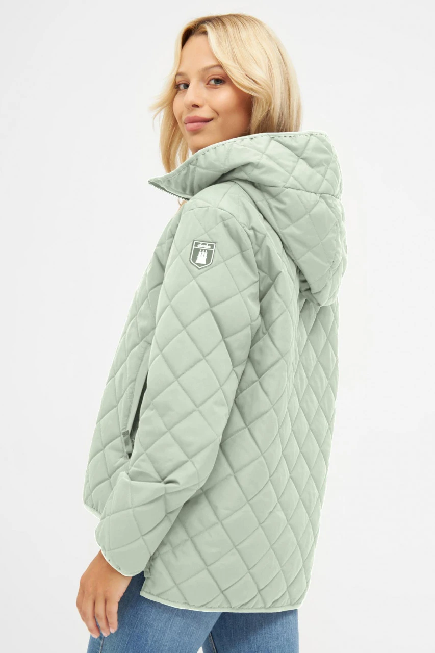 Derbe Quiltby Short Damen Jacke Hell Grün Laurel Green Nachhaltig 6 Derbe Quiltby Short Damen Jacke Hell Grün Laurel Green Nachhaltig – Bild 4