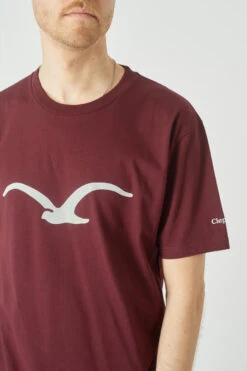 Cleptomanicx Möwe Herren T-Shirt Rot Braun Chocolate -Derbi Kleidung Geschaft 14312 2 1280x1280