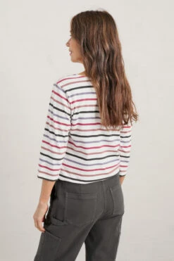 Seasalt Cornwall Sailor Damen Streifenshirt Weiß Rot Flieder -Derbi Kleidung Geschaft 14316 2 1280x1280
