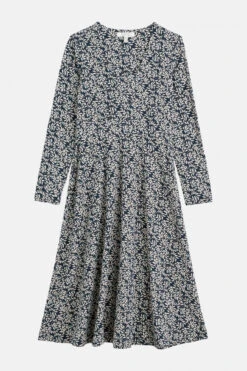 Seasalt Cornwall Waterfront Damen Kleid Blau Fisch Blätter GOTS -Derbi Kleidung Geschaft 14317 4 1280x1280