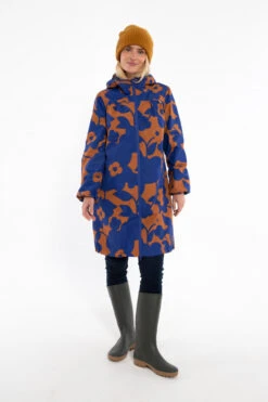 Danefae Danehelen Damen Regenmantel Ocker Royal Blau Boom Bloom Blumen 10 Danefae Danehelen Damen Regenmantel Ocker Royal Blau Boom Bloom Blumen -Derbi Kleidung Geschaft 14324 3 1280x1280