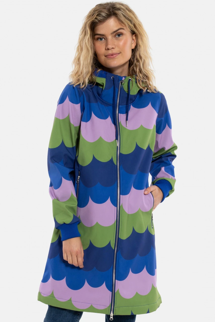 Danefae Danejane Damen Softshell Jacke Oliv Wellen Olive Soft Viola 4 Danefae Danejane Damen Softshell Jacke Oliv Wellen Olive Soft Viola – Bild 2