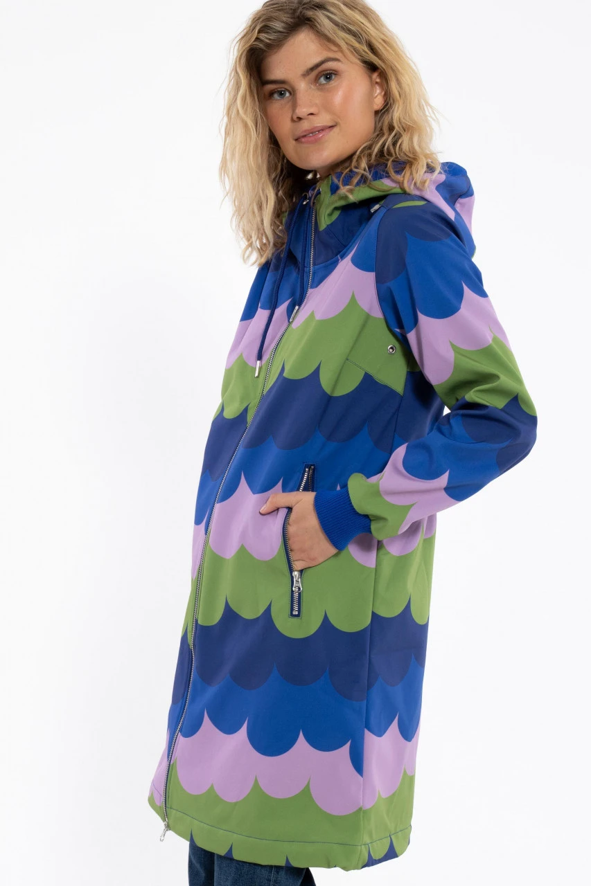 Danefae Danejane Damen Softshell Jacke Oliv Wellen Olive Soft Viola 5 Danefae Danejane Damen Softshell Jacke Oliv Wellen Olive Soft Viola – Bild 3