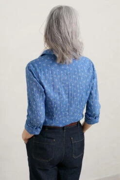 Seasalt Cornwall Larissa Damen Bluse Blau Punkte -Derbi Kleidung Geschaft 14337 1 1280x1280