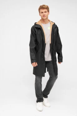 Derbe Traveby Phantom Herren Friesennerz Schwarz Regenmantel Kord -Derbi Kleidung Geschaft 14360 2 1280x1280